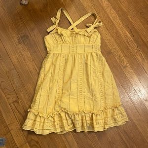 yellow summer dress